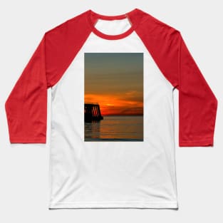 Sunrise, seagulls and silhouettes Baseball T-Shirt